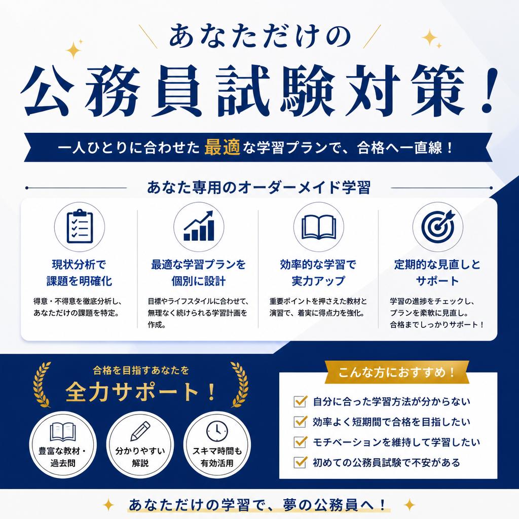 あなただけの公務員試験対策！