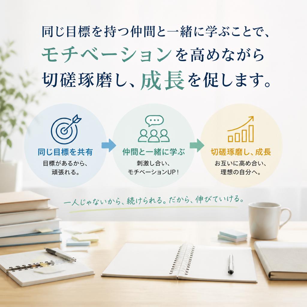 集団授業で仲間と切磋琢磨