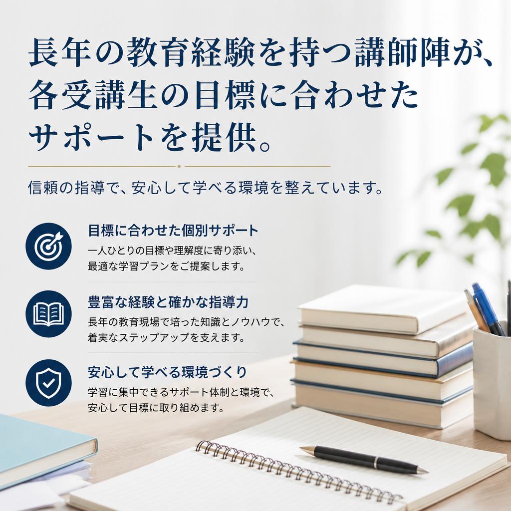 経験豊富な講師陣