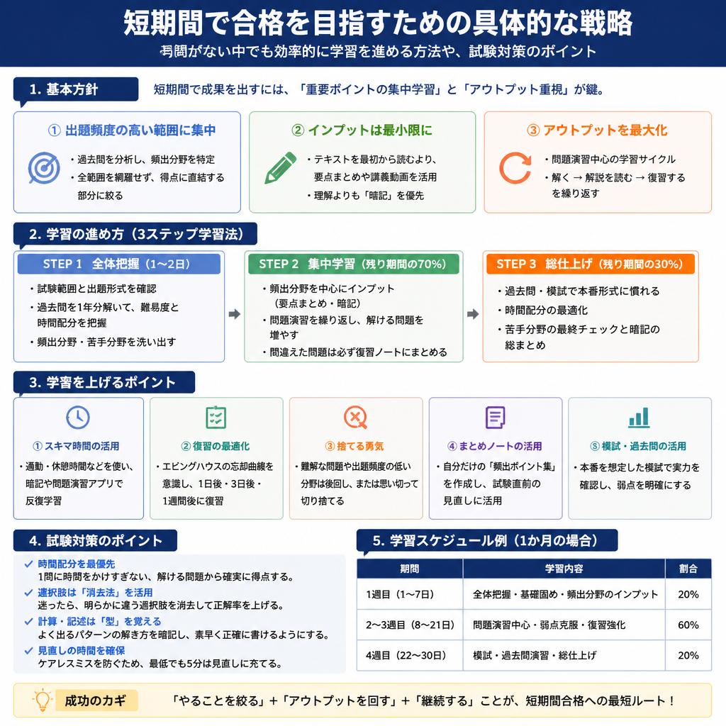 合格への最短ルートとは？